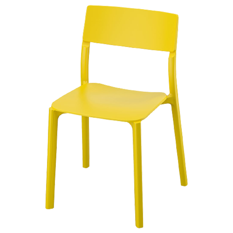 Gul stol fra IKEA